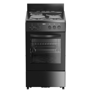 Defy 50cm 3 Plate Compact Plug In Stove - Black