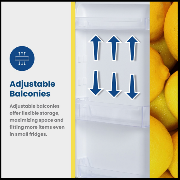 KIC 170L Metallic Fridge Freezer Combi - Image 6
