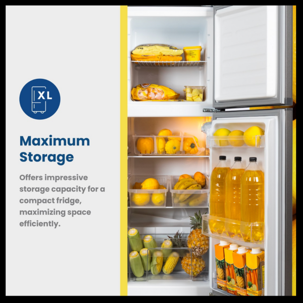 KIC 170L Metallic Fridge Freezer Combi - Image 5