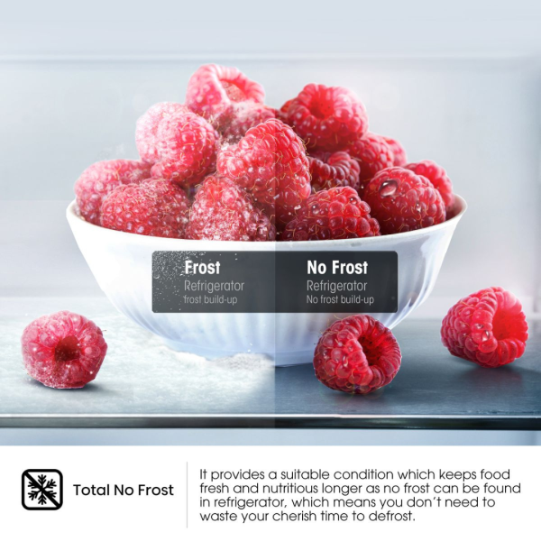 Hisense 508L No Frost Side by Side Titanium Inox Fridge Freezer (*Box Damaged) - Image 9