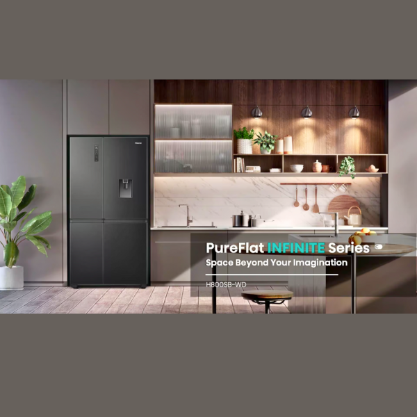 Hisense 631L Multi-Door Side-By-Side Fridge Freezer (*Box Damaged) - Image 4